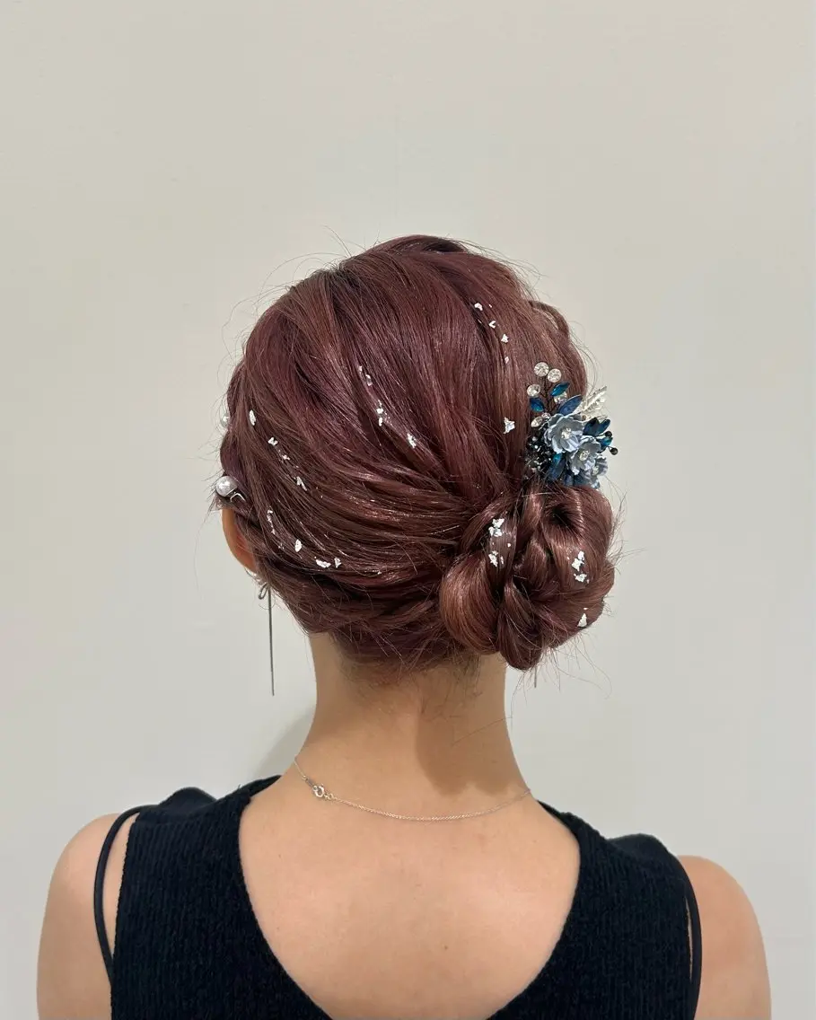 ロング ヘアアレンジ 浴衣 ヘアセット S. RIRUのヘアスタイル