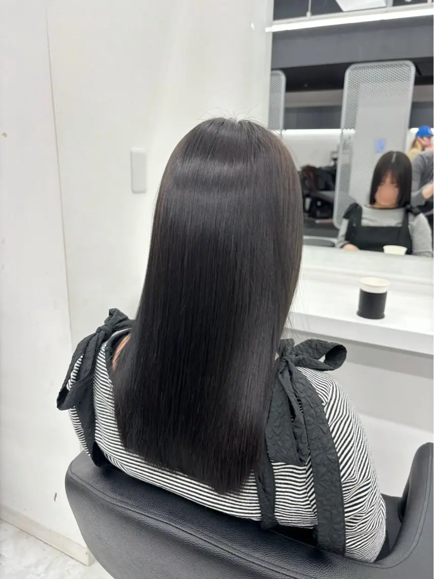 ロング カット 縮毛矯正 🫧韓国/似合わせ ボブRION🫧のヘアスタイル