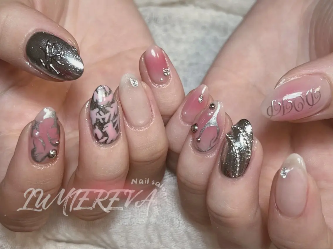 ネイル ハンドネイル Lumiereva @ネイルモデル募集中のネイルデザイン