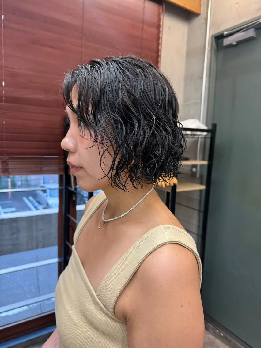 パーマ ボブ SALTWATER AYARIのヘアスタイル