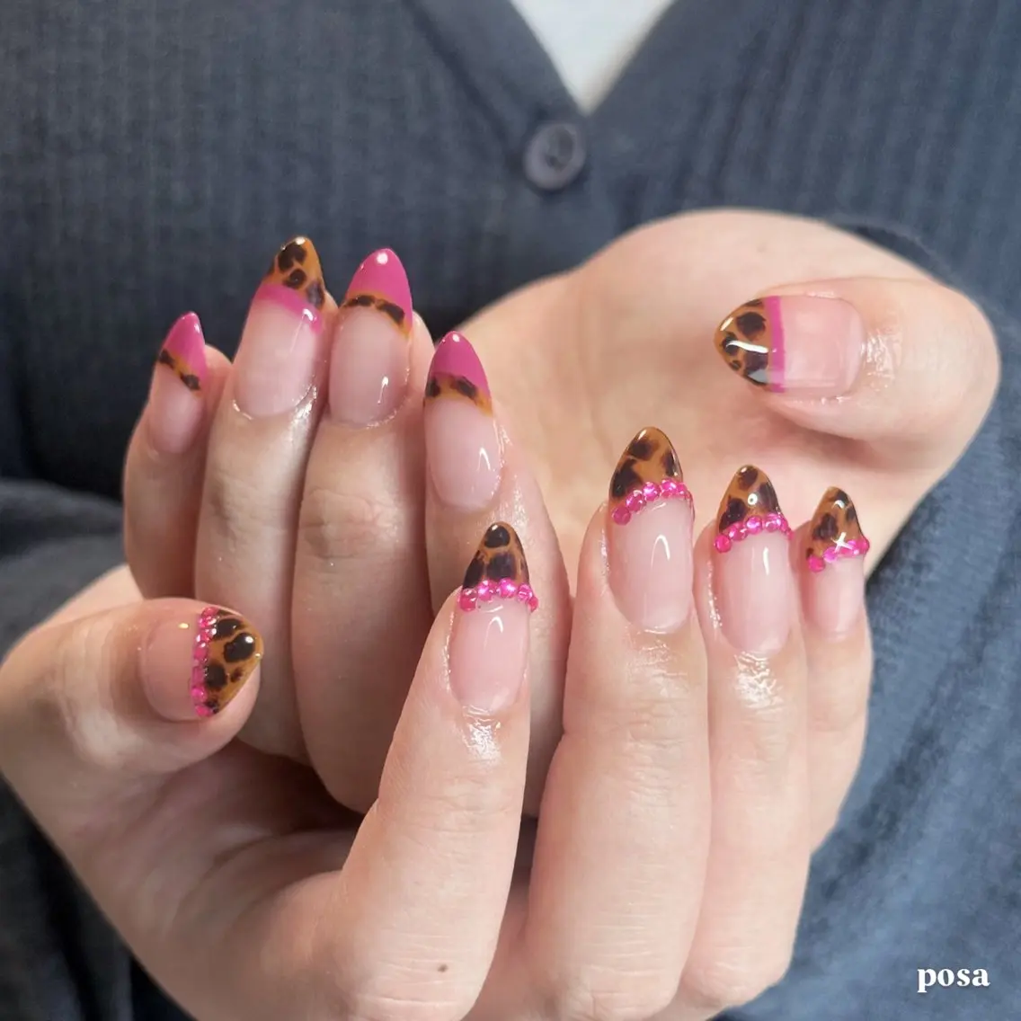 ネイル フレンチネイル 持ち込み シンプルネイル ハンドネイル posa nail モエミのネイルデザイン