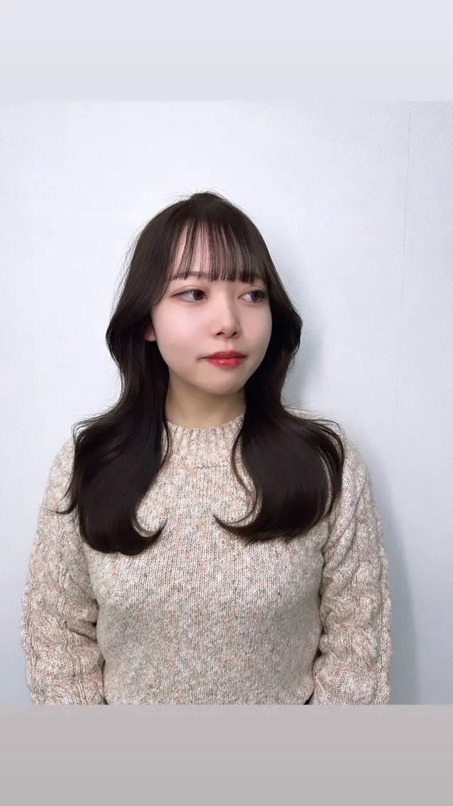 ロング カラー ヘアアレンジ くびれヘア 髪質改善 韓国風ヘア レイヤーカット トリートメント カット ヘアカラー トリートメント 酸性縮毛矯正🧴韓国 レイヤー/髪質改善のヘアスタイル