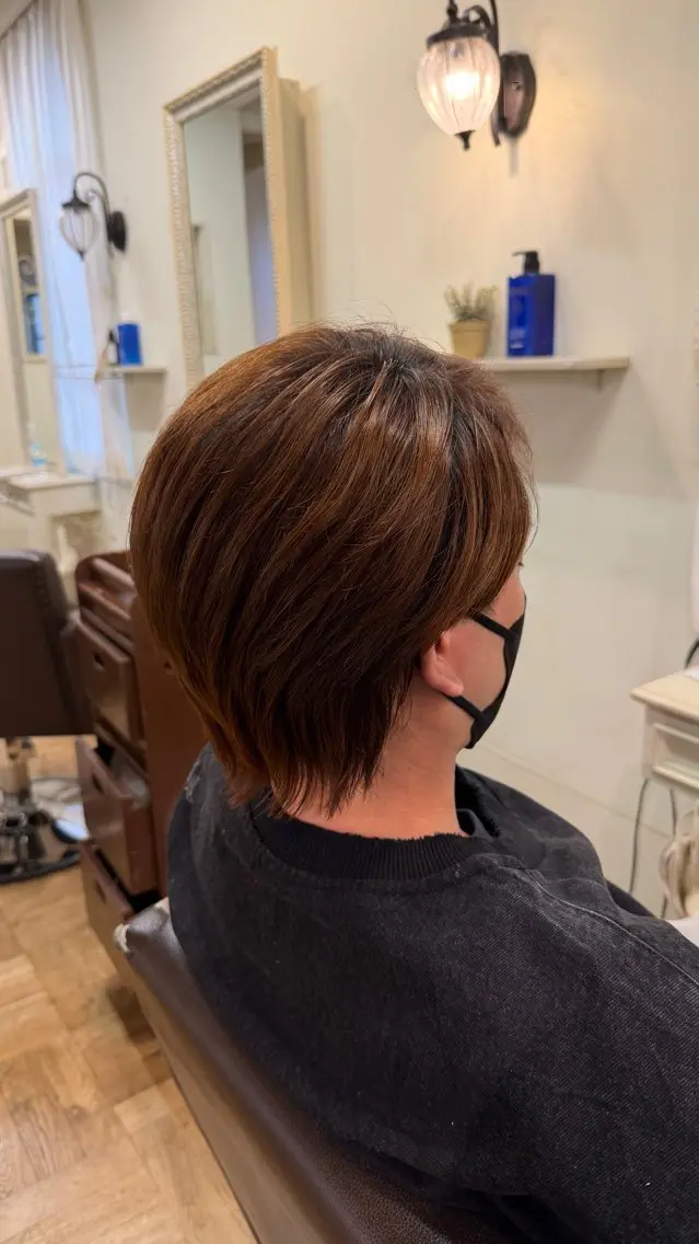 メンズ センターパート メンズウルフカット ウルフカット 南草津/トレンドカラ ー/パーマ　西村美月のヘアスタイル