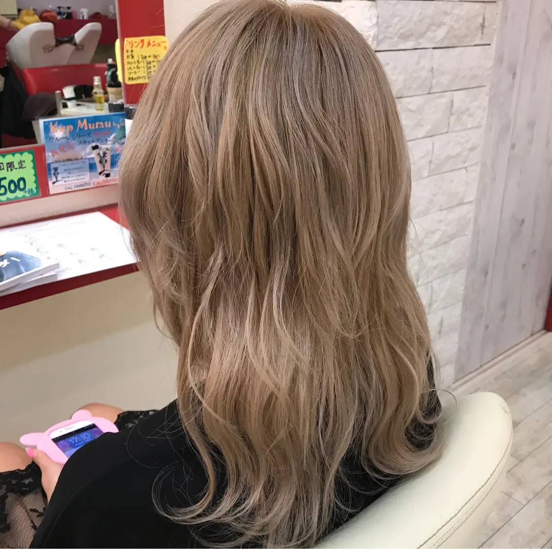 セミロング カラー 櫻井 なんなのヘアスタイル