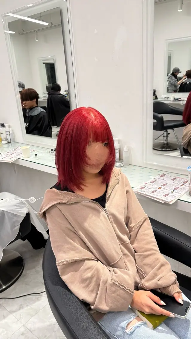 カラー ヘアカラー トリートメント ヘッドスパ ヘアセット 💗デザインカラー 💗RISA🐰のヘアスタイル