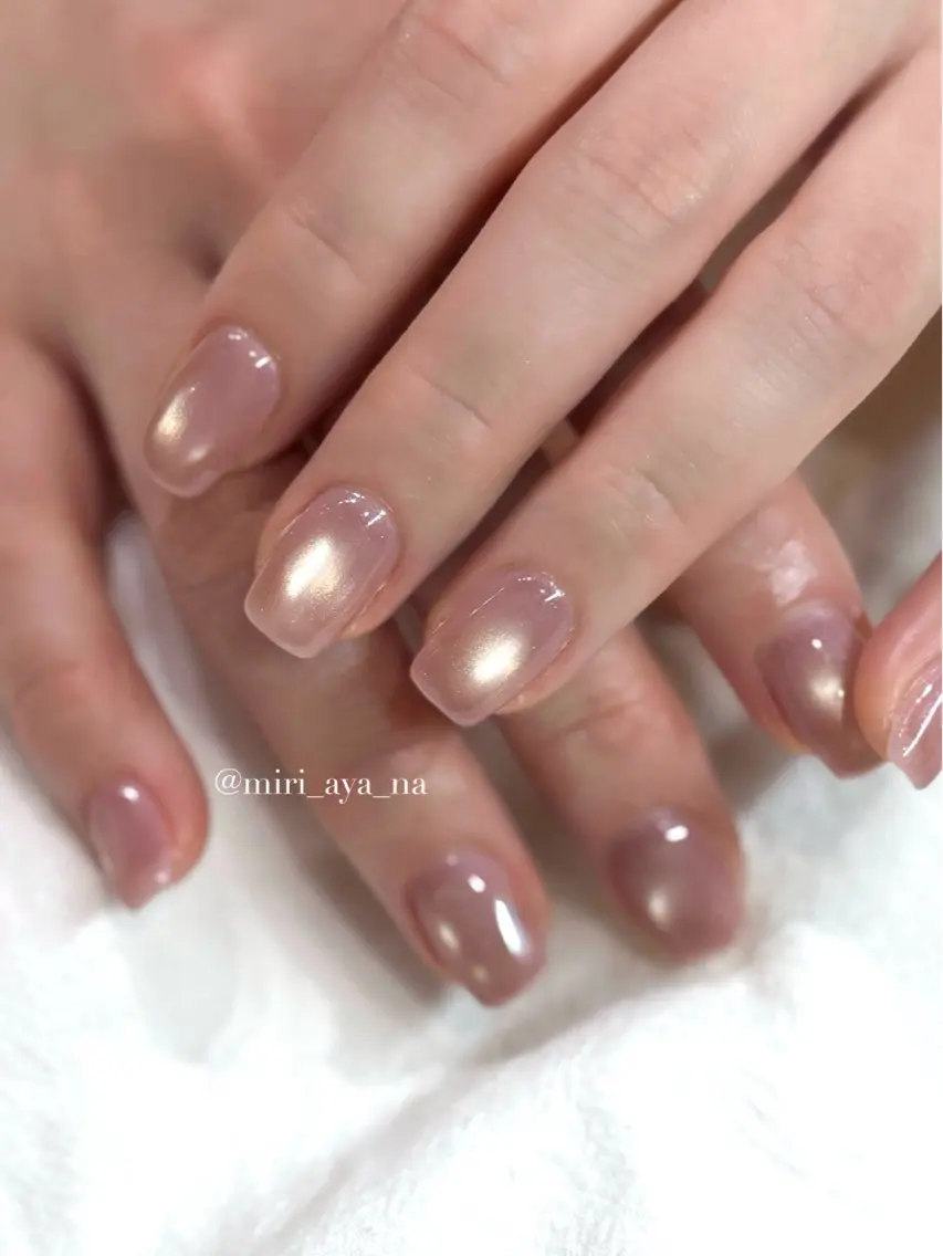 ネイル ハンドネイル 新宿代々木/キレイめ ちゅるん/miriのネイルデザイン