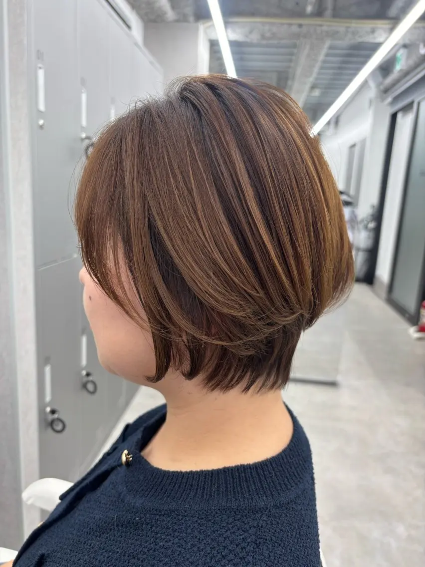 ショート カット ヘアカラー 関山浩平ショート /ボブ/ヘアセットのヘアスタイル