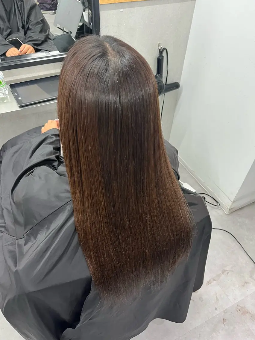 セミロング 縮毛矯正 新宿美容室/縮毛矯正 髪質改善/有馬桃子のヘアスタイル