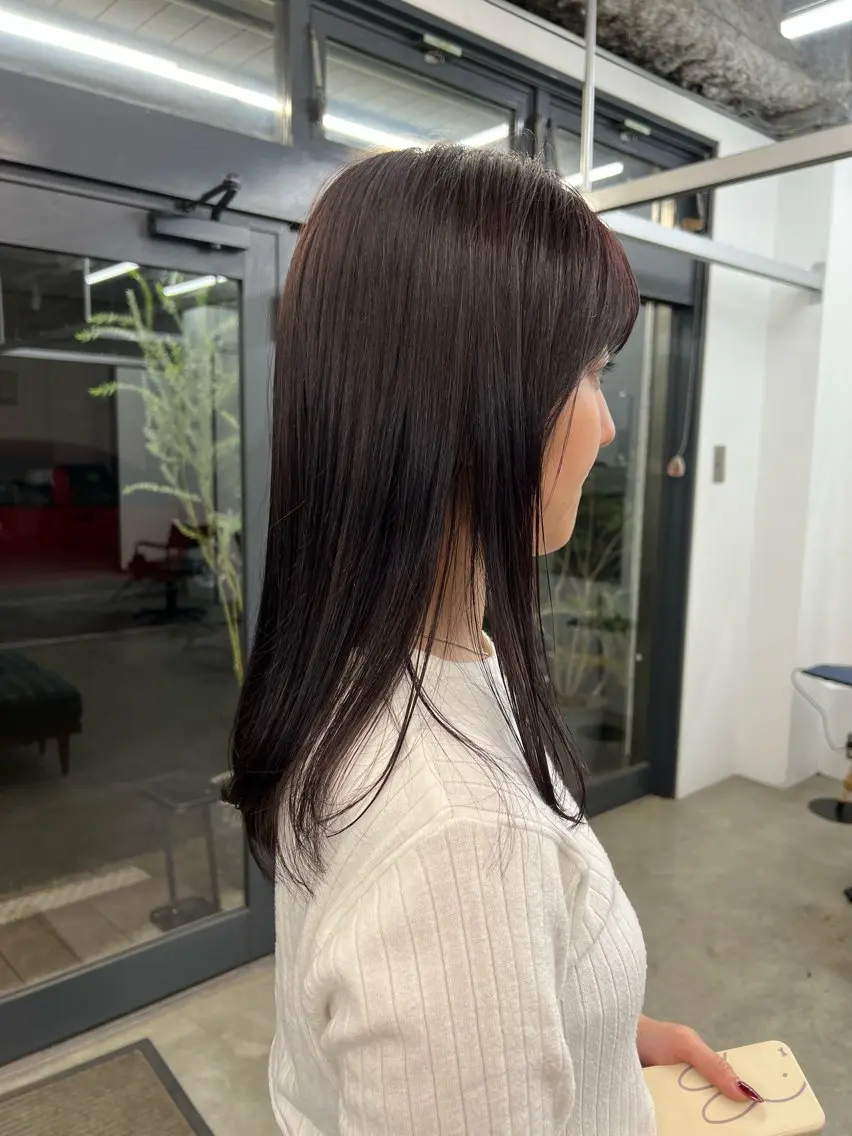 ロング カラー パーマ×透明感カラー MIOのヘアスタイル
