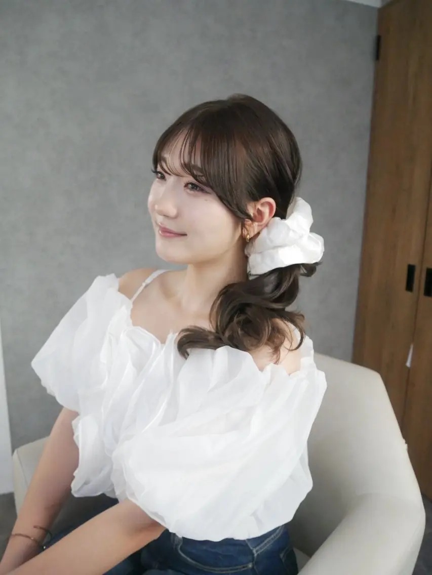 ロング カラー ヘアカラー トリートメント 艶髪/髪質改善 縮毛矯正/まりのヘアスタイル