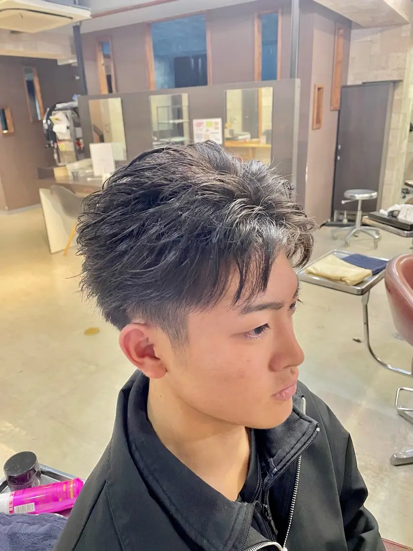 ショート パーマ メンズ メンズパーマ メンズベリーショート ベリーショート ショートヘア 🌟秋葉原メンズ特化 松永勝之🌟のヘアスタイル