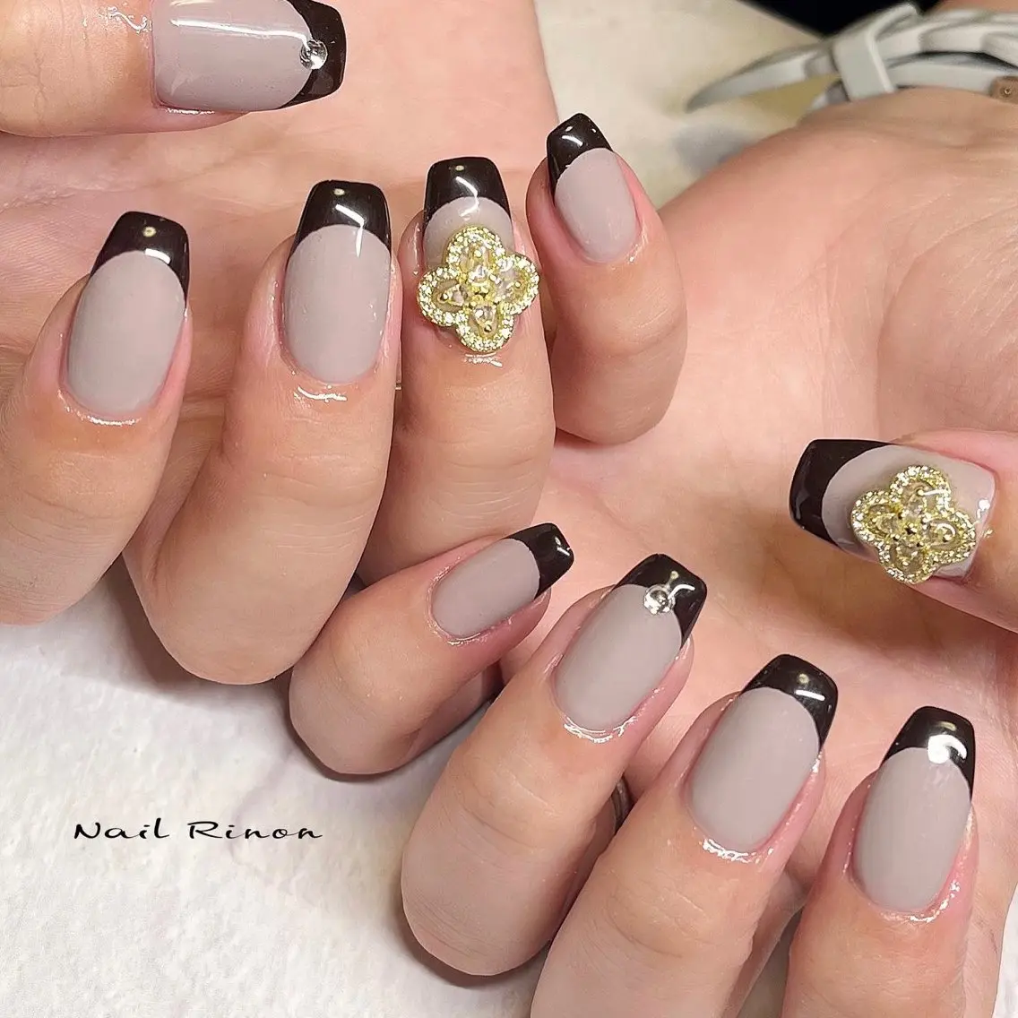 ネイル フレンチネイル ハンドネイル Nail Rinonのネイルデザイン
