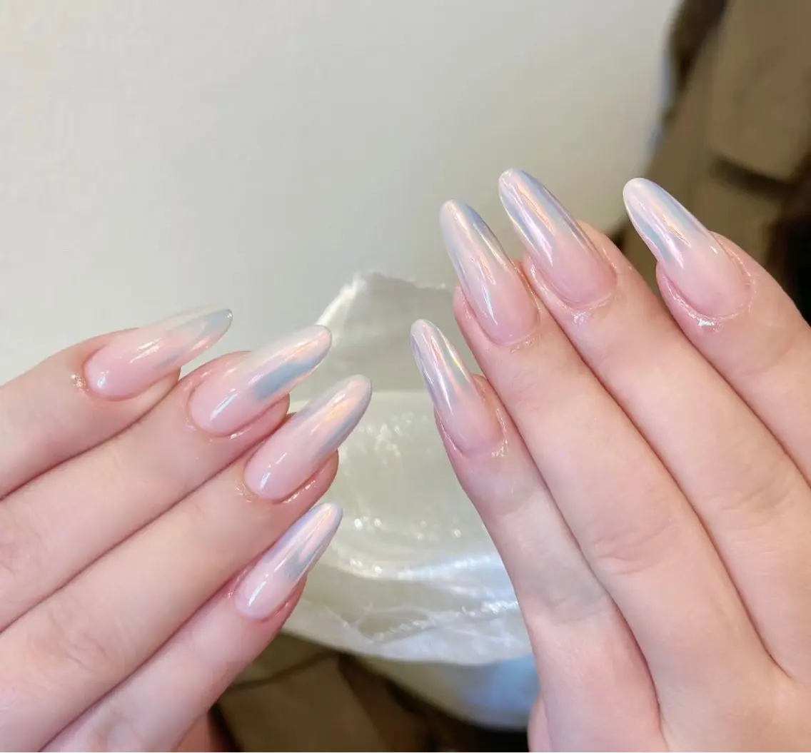 ⋆˙♡✨チップ➕シェル長さ出し【マグネット/フレンチ/オローラ/カラグラ】🌟ソフトオフ無料の写真