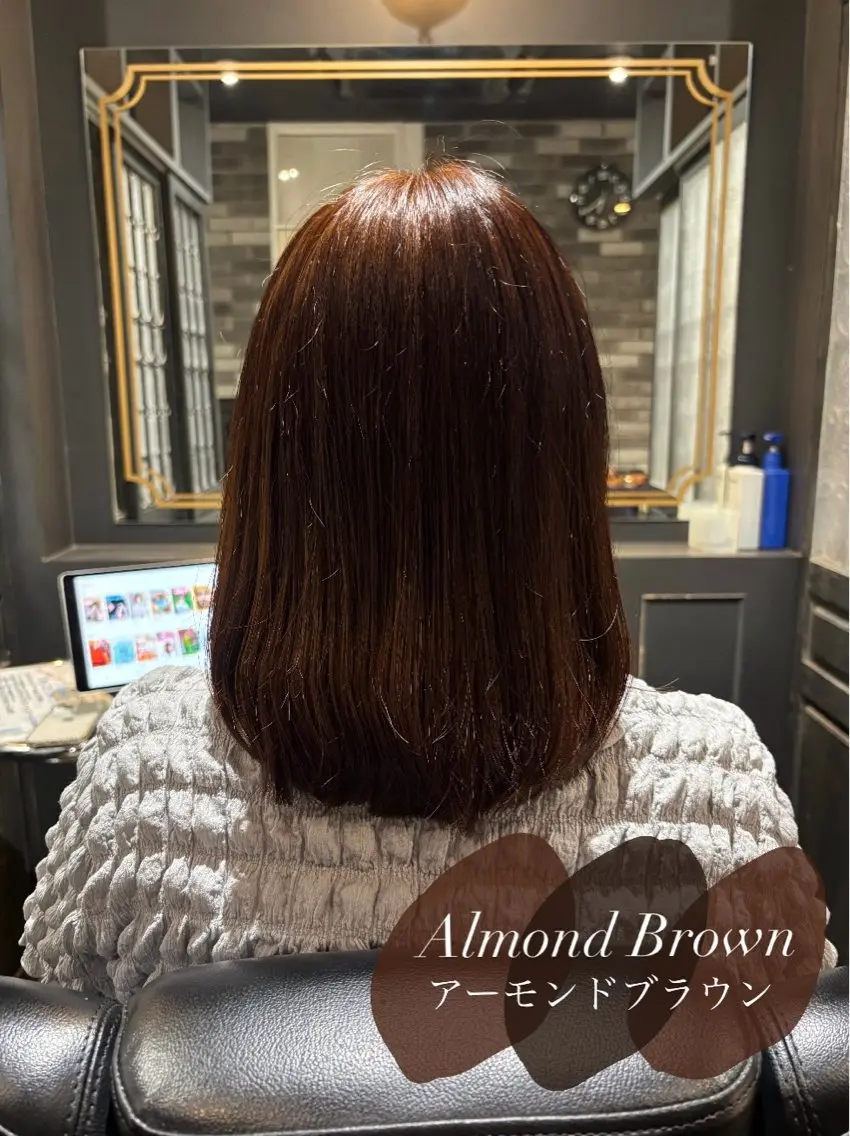 ミディアム カラー ブラウンカラー きづな 🌷のヘアスタイル