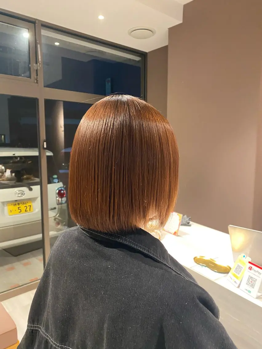 ショート Lien.AKI 透明感カラー🤍のヘアスタイル