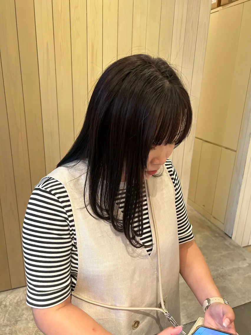 カラー ブラウンカラー リラク 赤井 深由桂のヘアスタイル