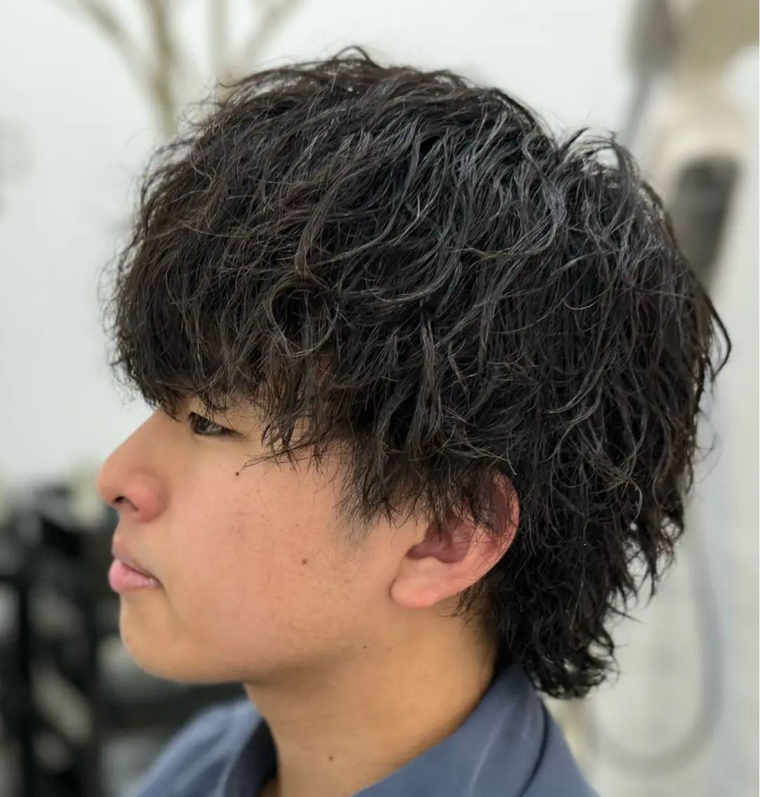 パーマ メンズ 🎩刈り上げ特化🎩 渡邉太耀のヘアスタイル