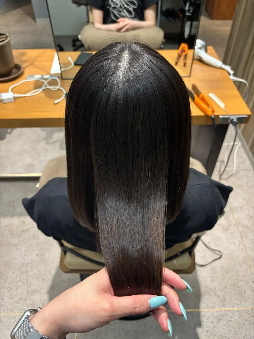 ロング 髪質改善 縮毛矯正 髪質改善 🫧Akariのヘアスタイル