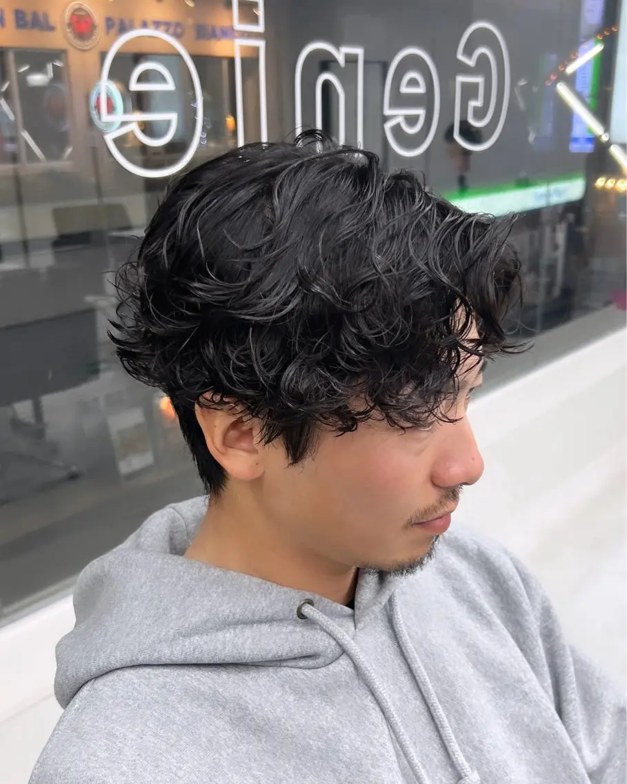 パーマ メンズ カット パーマ トリートメント ヘッドスパ ヘアセット シャドウパーマ/ メンズ/KENTAのヘアスタイル
