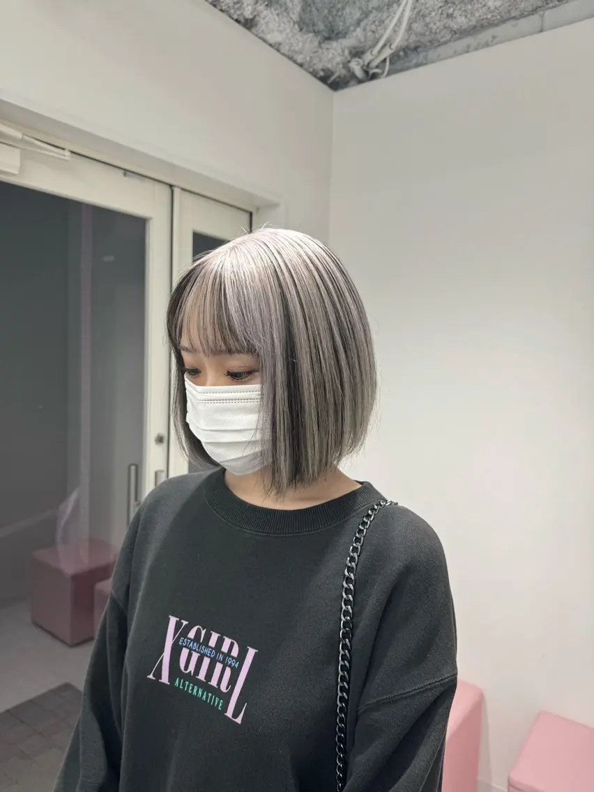 ショート カラー ブリーチカラー💖 rukaのヘアスタイル