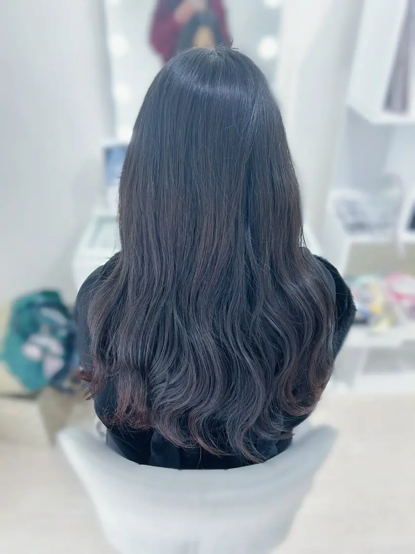 ロング 森田 純加のヘアスタイル