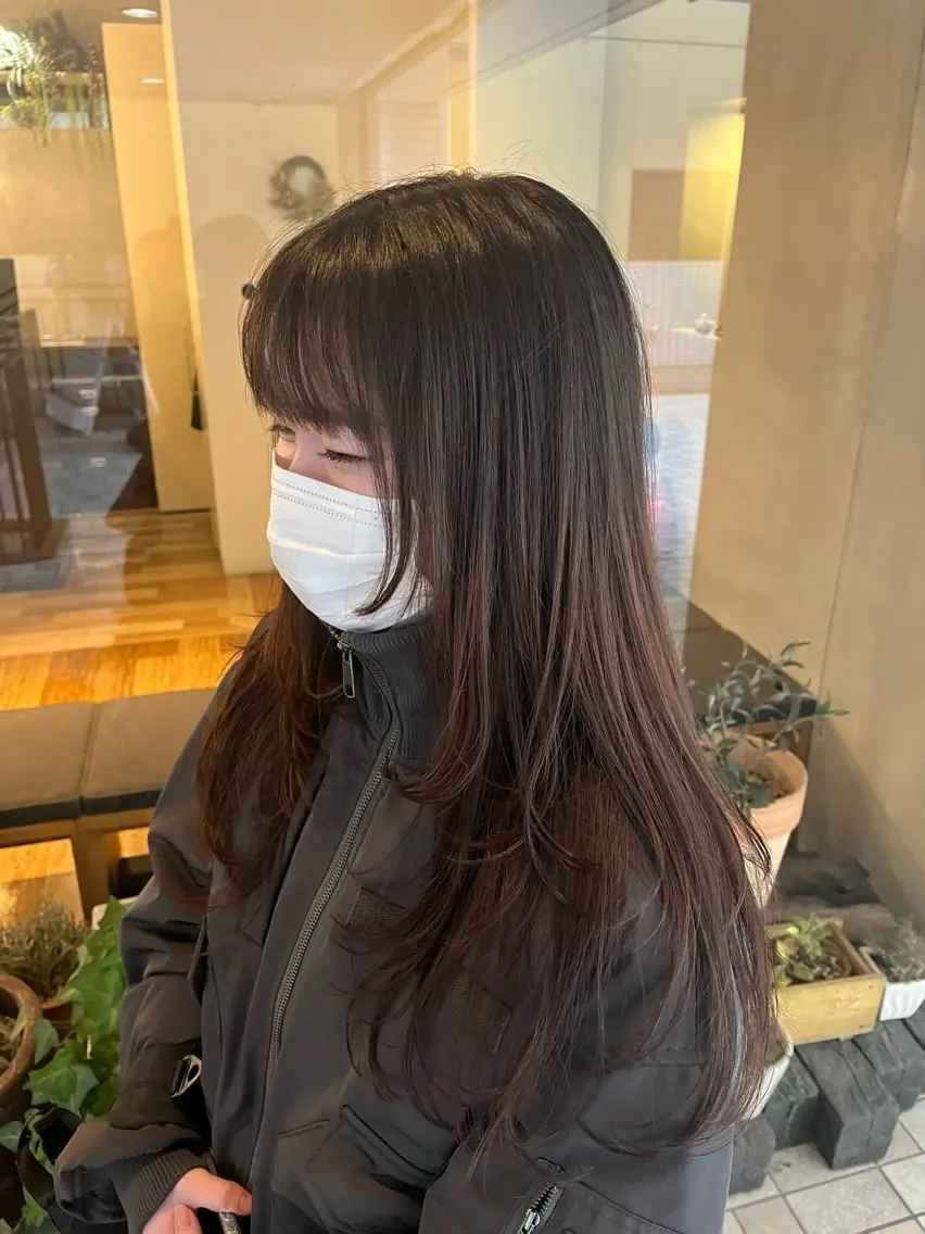 ロング 田中 結月のヘアスタイル