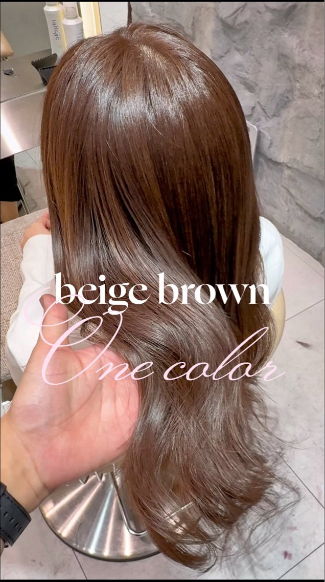 カラー カット ヘアカラー トリートメント REIYA 縮毛矯正 透明感カラーのヘアスタイル