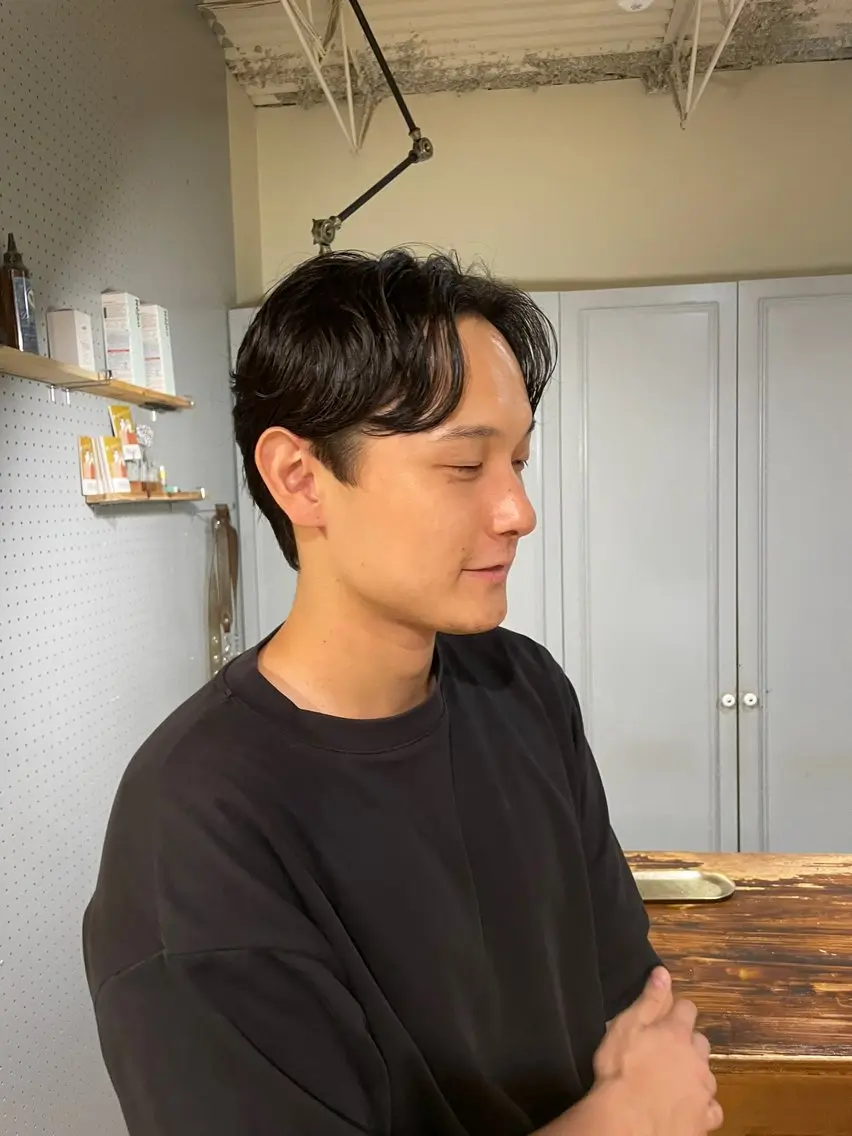 ショート パーマ メンズ カット パーマ 🤩噂のMr.髪ポジ ティブ®️yu🤩のヘアスタイル