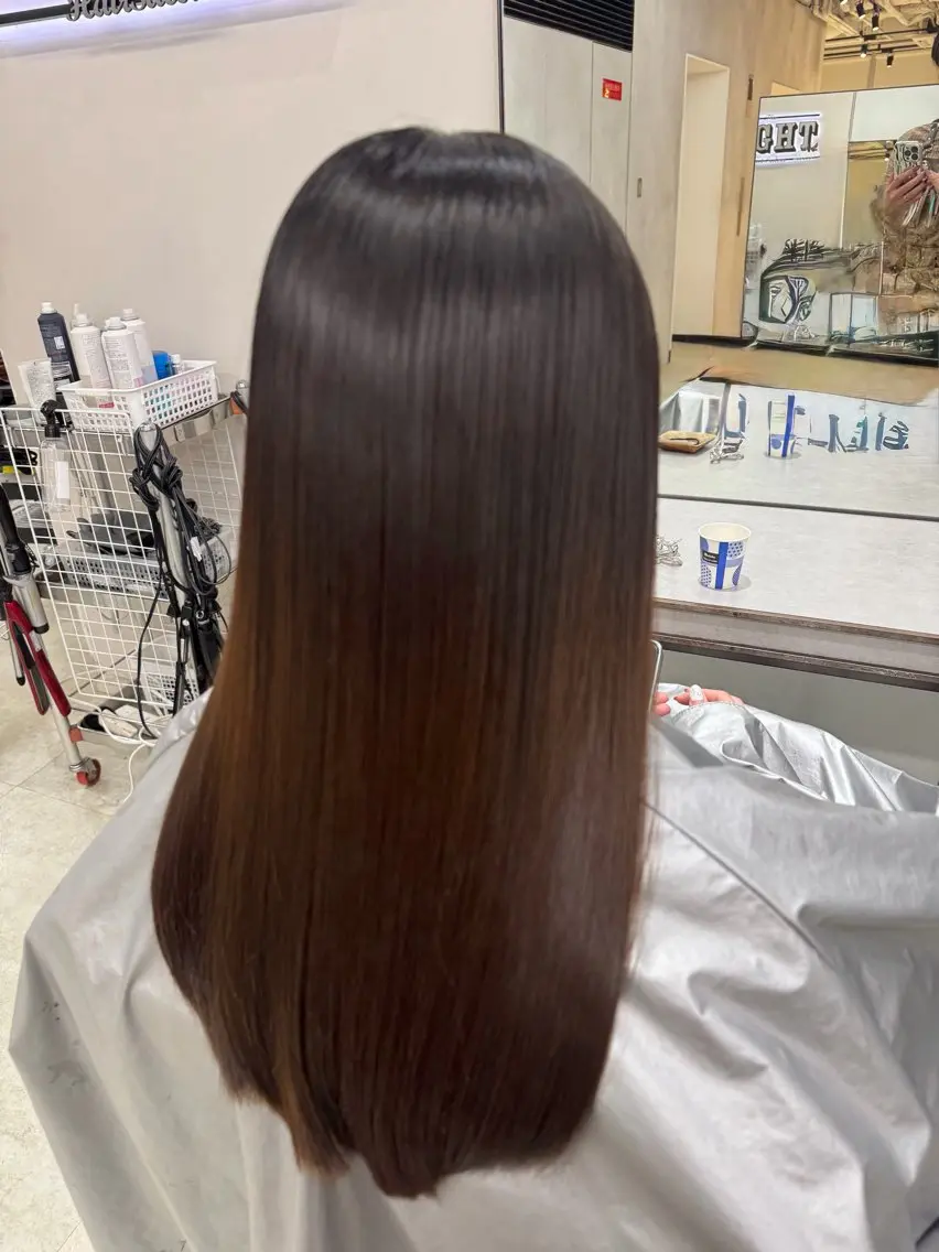 パーマ カット 縮毛矯正 トリートメント 透明感カラー✨艶髪 制作🌱山根あゆみのヘアスタイル