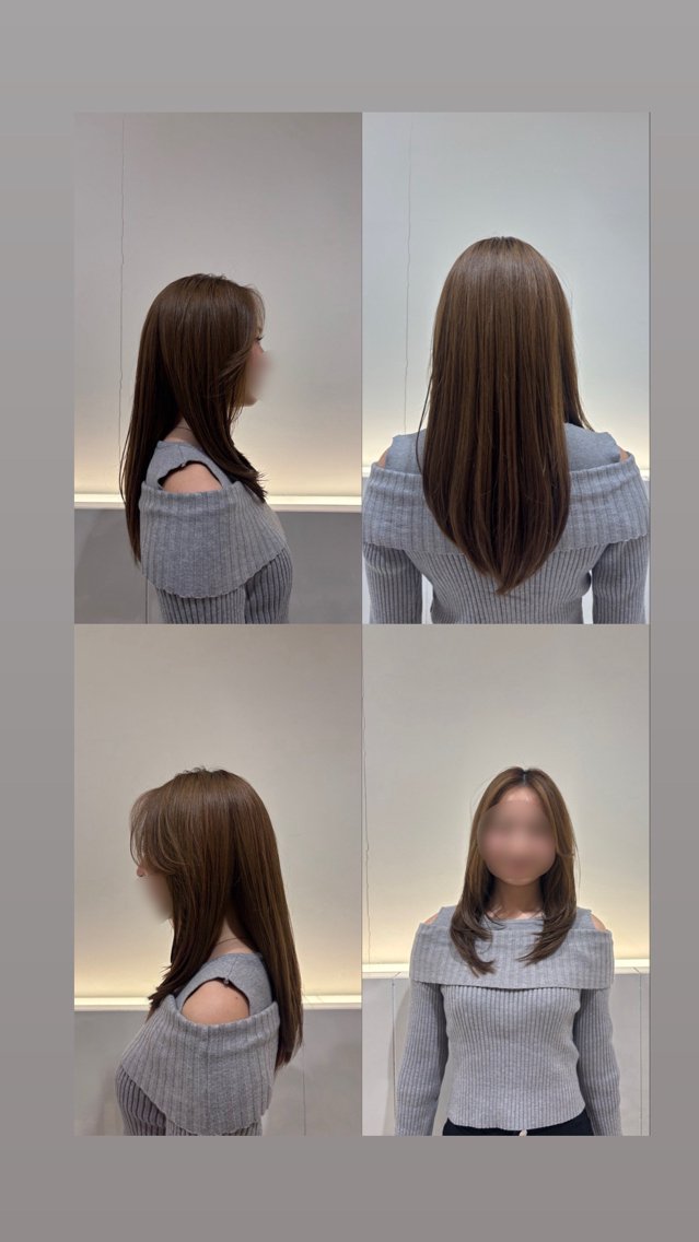 ロング レイヤーカット 小宮山 綾音のヘアスタイル