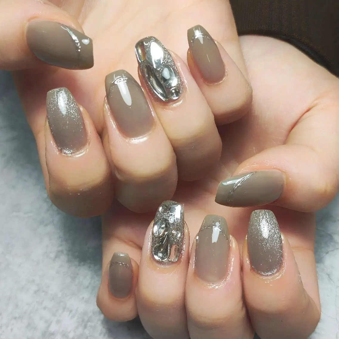 ネイル シンプルネイル ハンドネイル 個人サロン saltnailのネイルデザイン