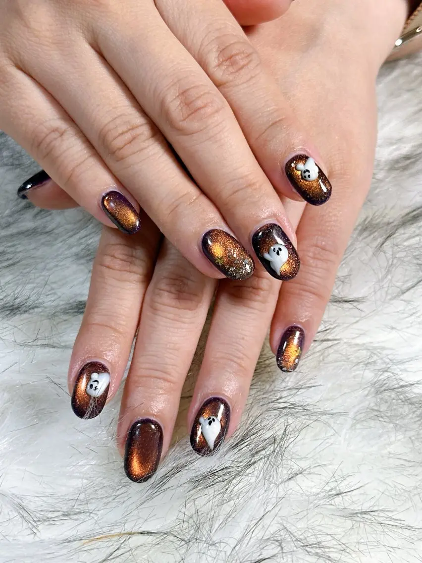 ネイル オーロラネイル ブルー フットネイル フレンチネイル ジェルネイル kiki nail たまプラーザのネイルデザイン
