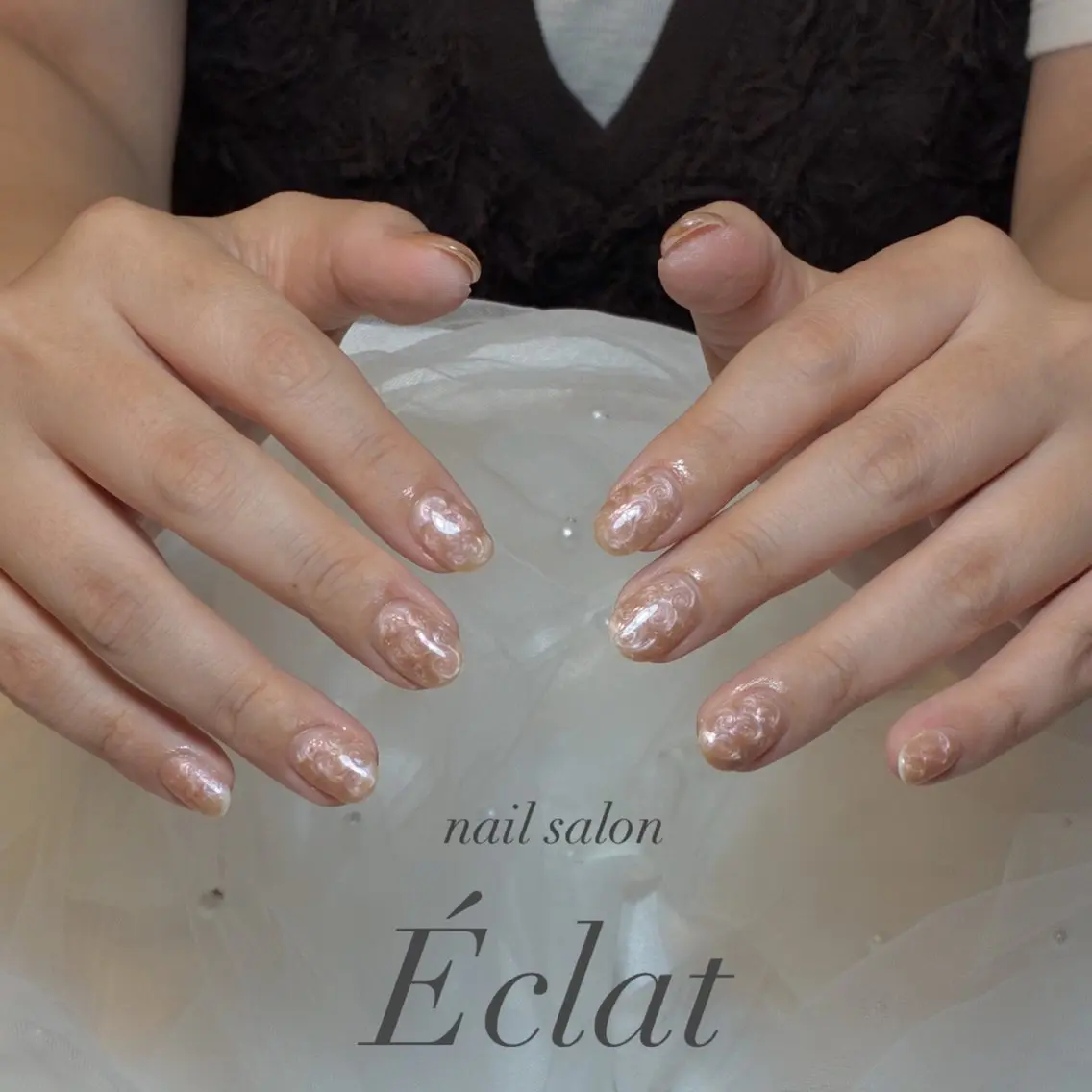 ネイル ワンカラーネイル ハンドネイル nail salon Éclatのネイルデザイン