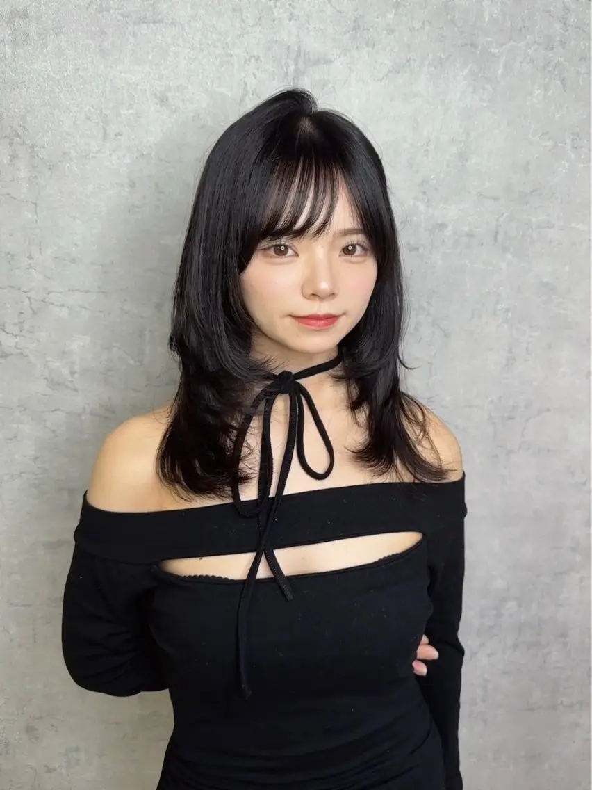 ミディアム トレンド韓国レイヤー 🇰🇷のんのヘアスタイル