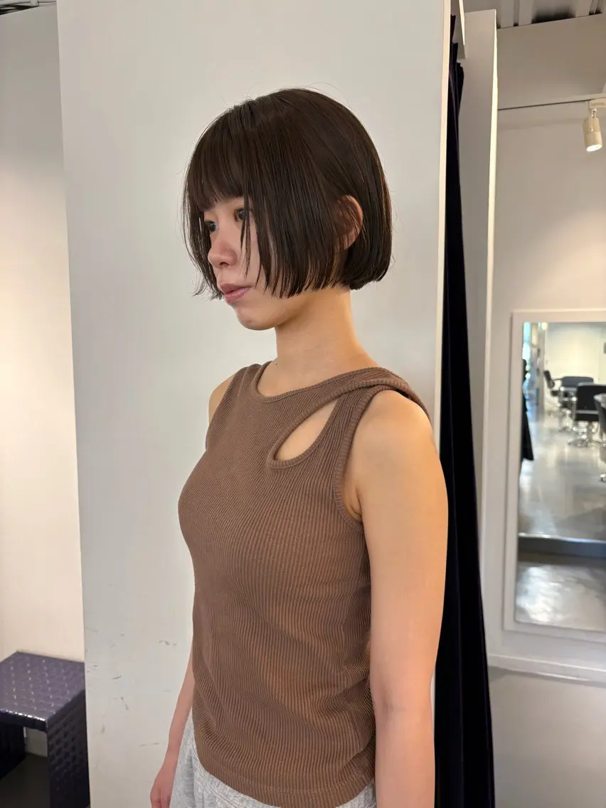 ショート カラー カット ヘアカラー ボブ/似合わせカット /ニュアンスカラーのヘアスタイル