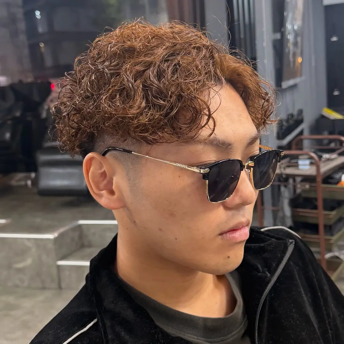 ショート パーマ メンズ カット パーマ 梅田/メンズパーマ /メッシュパーマのヘアスタイル