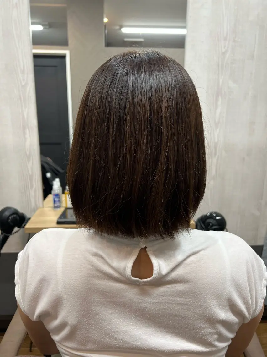 ミディアム カット ヘアカラー トリートメント TELA HAIR 幕張本郷店　千尋のヘアスタイル