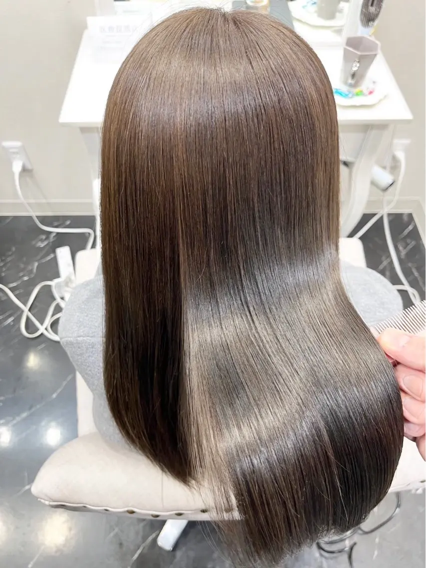✨️エイジングカラー✨️おしゃれ染めでできる白髪染め🍒ブリーチ、ダブルカラー×の写真