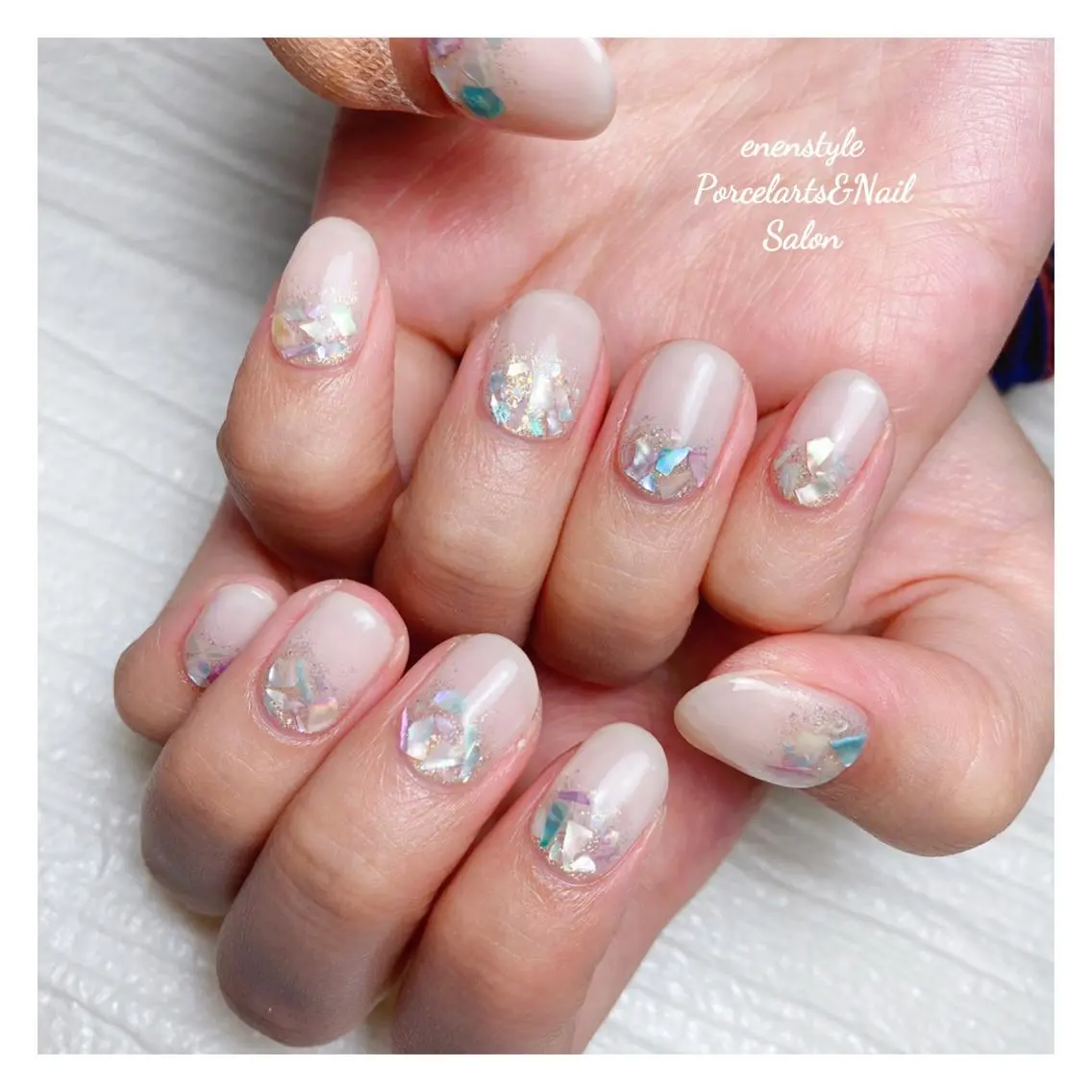 ミディアム ネイル 🐾enen style 🐾のネイルデザイン