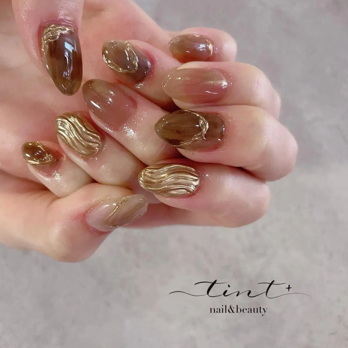 ネイル ニュアンスネイル tint+ nail ＆beautyのマツエク・マツパデザイン