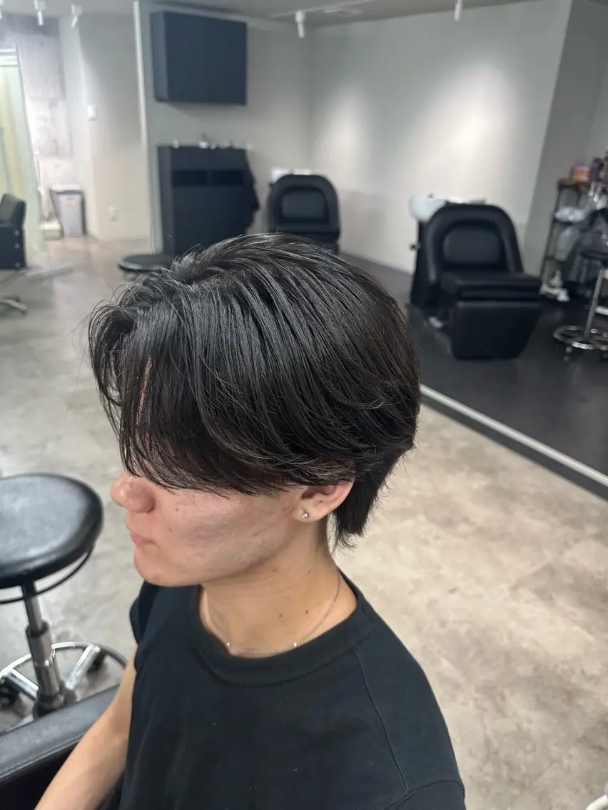 パーマ メンズ センターパート メンズパーマ ニュアンスパーマ 立川メッシュパーマ 特化/けんしょうのヘアスタイル
