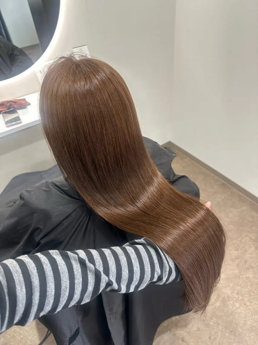 ロング ヘアカラー トリートメント 岐阜/細畑駅徒歩1分 井口朝香のヘアスタイル