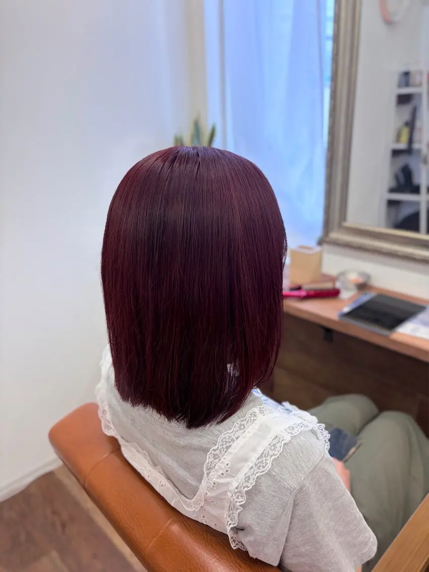 ミディアム カラー ヘアカラー ハイトーン/ ピンクカラー🎀ゆいのヘアスタイル