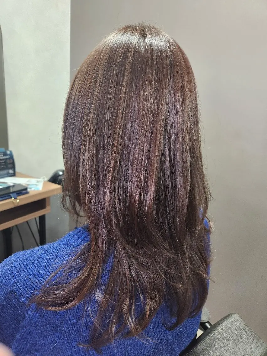 セミロング カラー ハイライトカラー ハイライト ✂ AYAのヘアスタイル