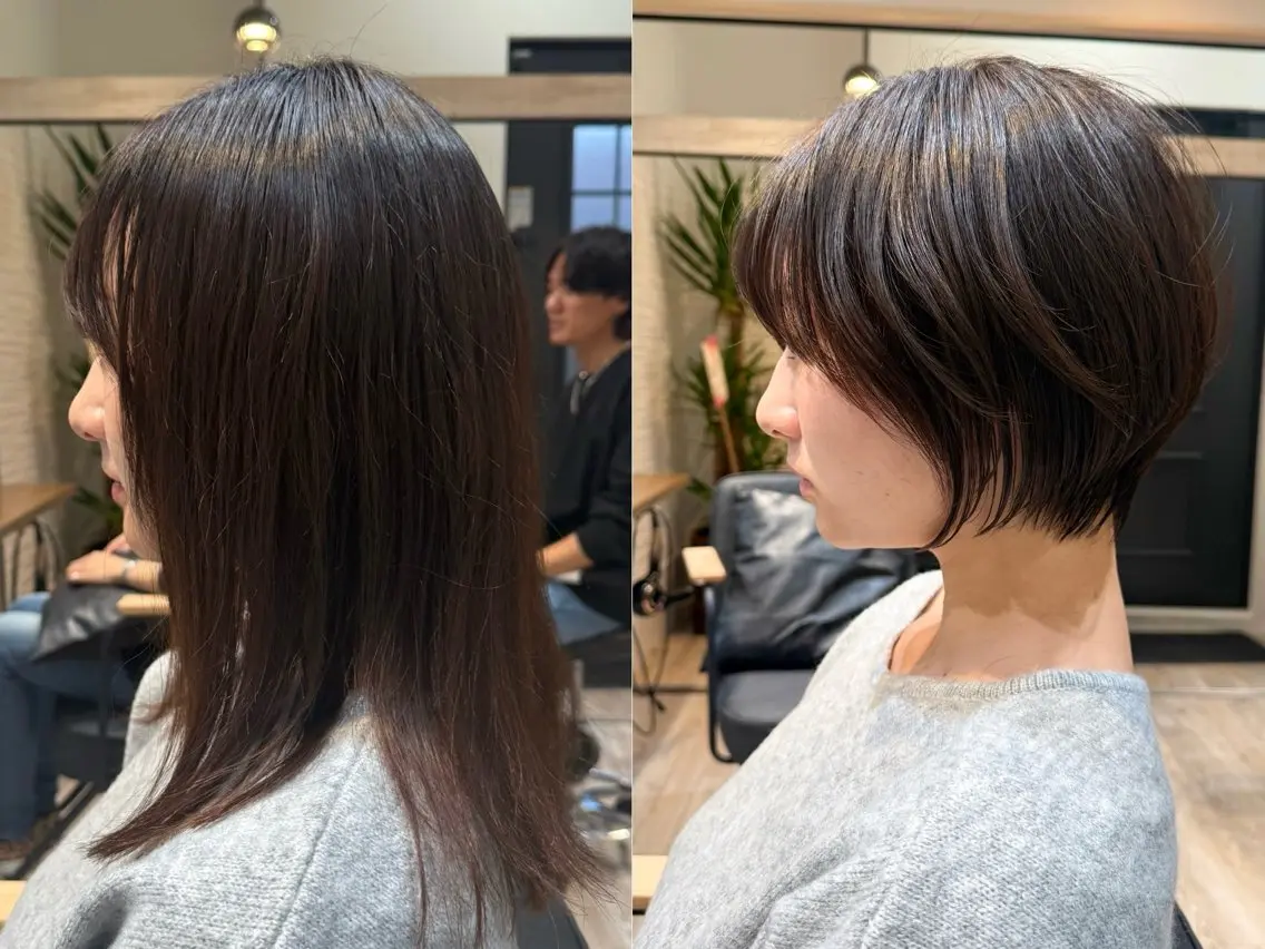 ショート カット ヘアカラー トリートメント ショート/縮毛矯正 /大宮/惇平のヘアスタイル