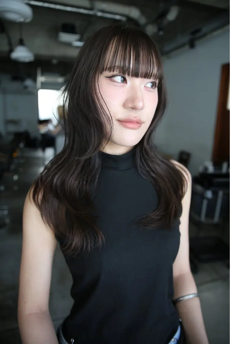 ロング カラー ヘアカラー トリートメント ワンカラー¥3850 /アレンジ/あみ🎶のヘアスタイル