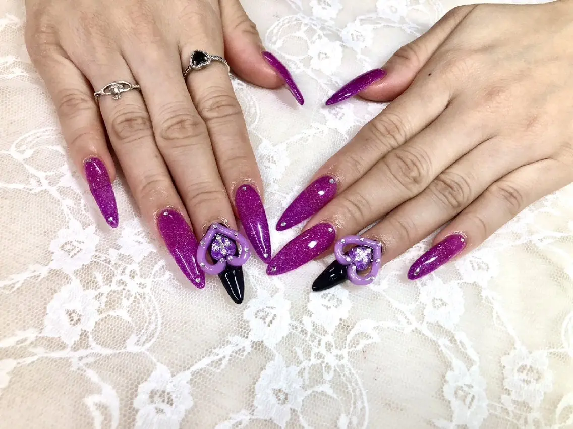 ネイル フラッシュネイル ロングネイル スーパーロングネイル ハンドネイル ハンドケア 心斎橋Salon Epokkuのネイルデザイン