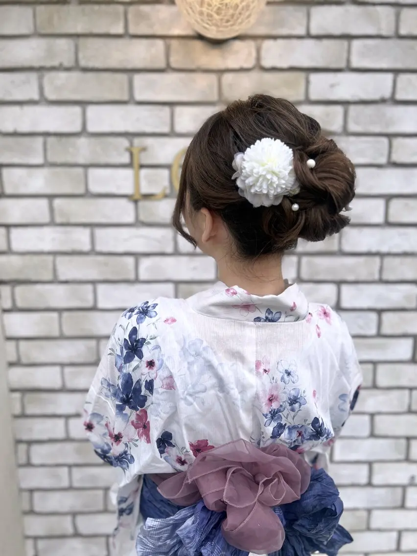 着付け+ヘアセット🎐꙳⋆の写真
