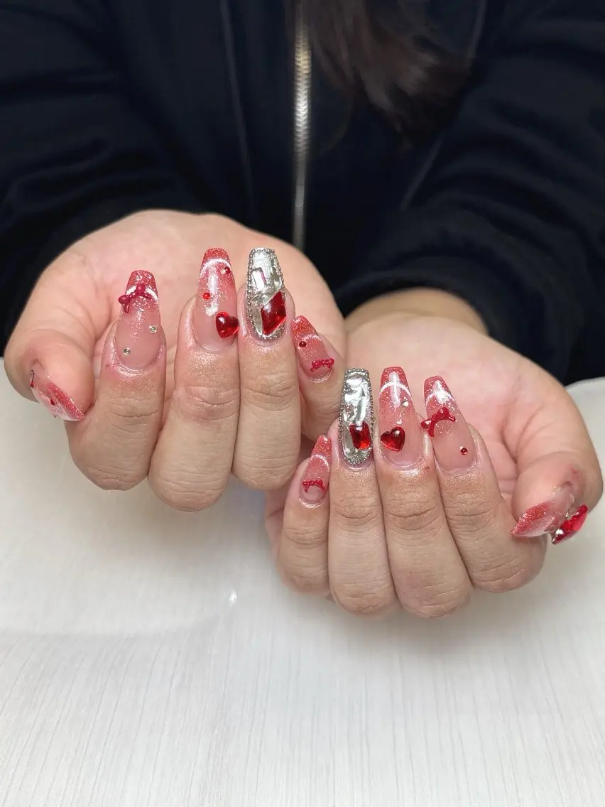 ネイル ハンドネイル 心花 𝜗𝜚 西川口Nailのネイルデザイン