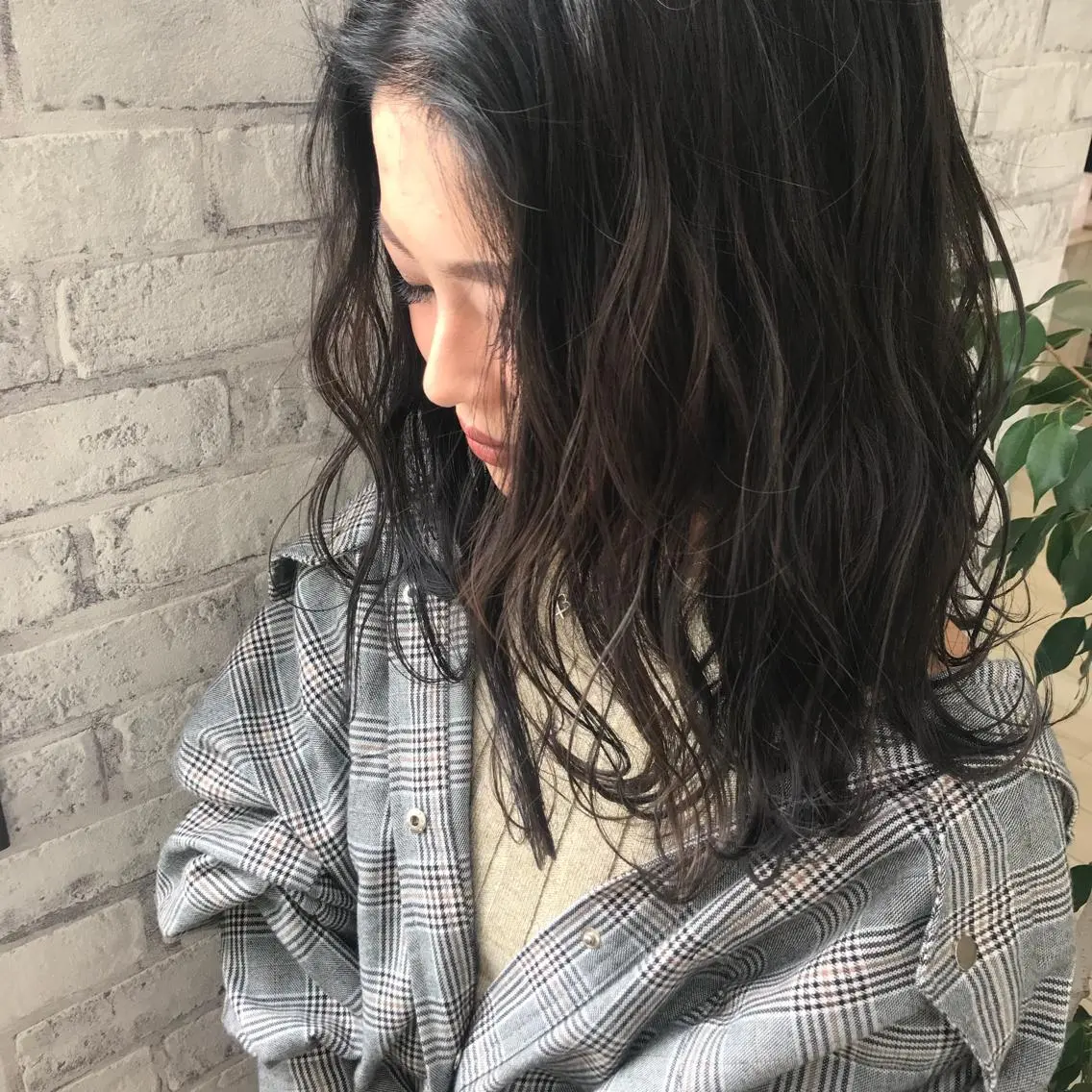 セミロング カラー カット ヘアカラー Oopsレイヤー 加藤澄都のヘアスタイル